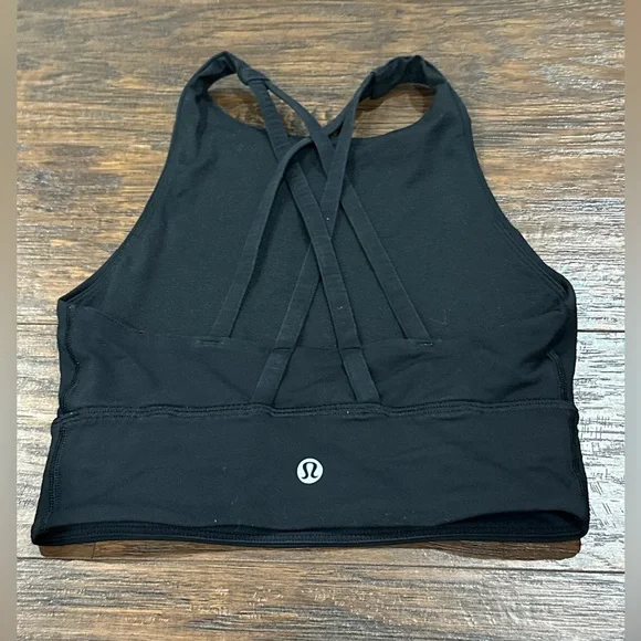lululemon athletica Women's Black Sports Bra Size 2 - Picture 2 of 6